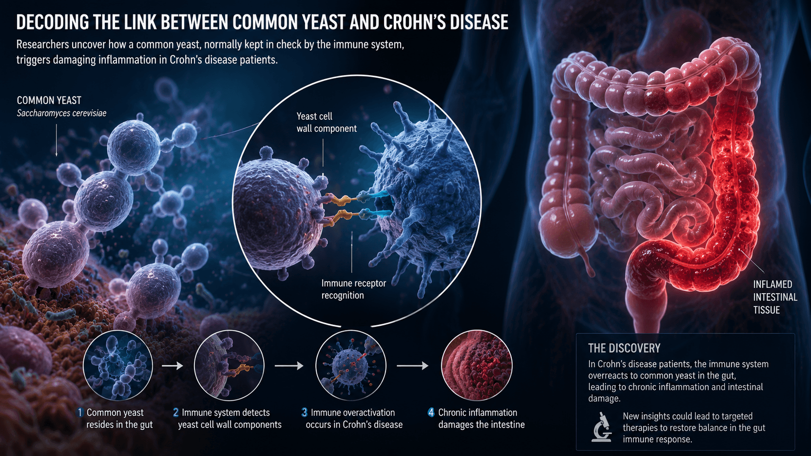 Unlocking the Link Between Common Yeast and Crohn's Disease