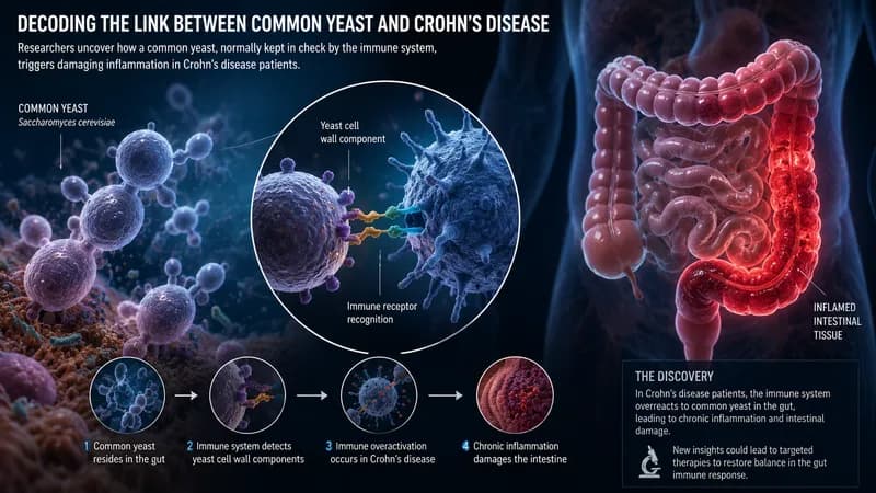 Unlocking the Link Between Common Yeast and Crohn's Disease