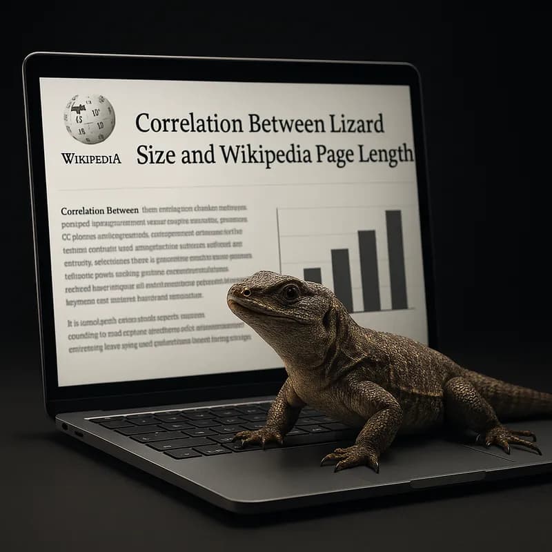 Study Finds Correlation Between Lizard Size and Wikipedia Page Length