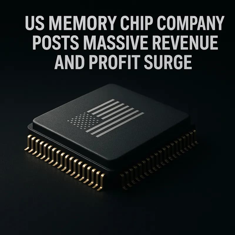 US Memory Chip Company Posts Massive Revenue and Profit Surge