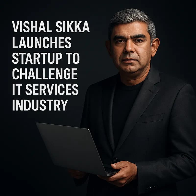 Vishal Sikka Launches Startup to Challenge IT Services Industry