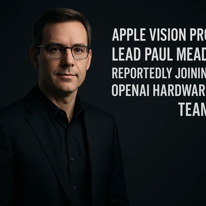 Paul Meade, liderul proiectului Apple Vision Pro, se alătură echipei hardware OpenAI