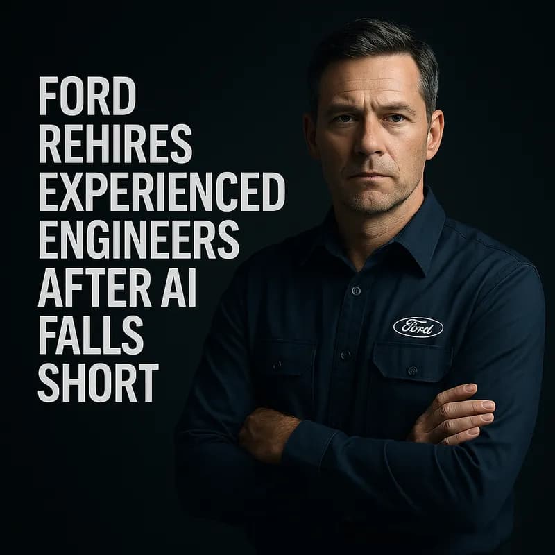 Ford reangajează ingineri cu experiență după ce AI nu a atins standardele de calitate