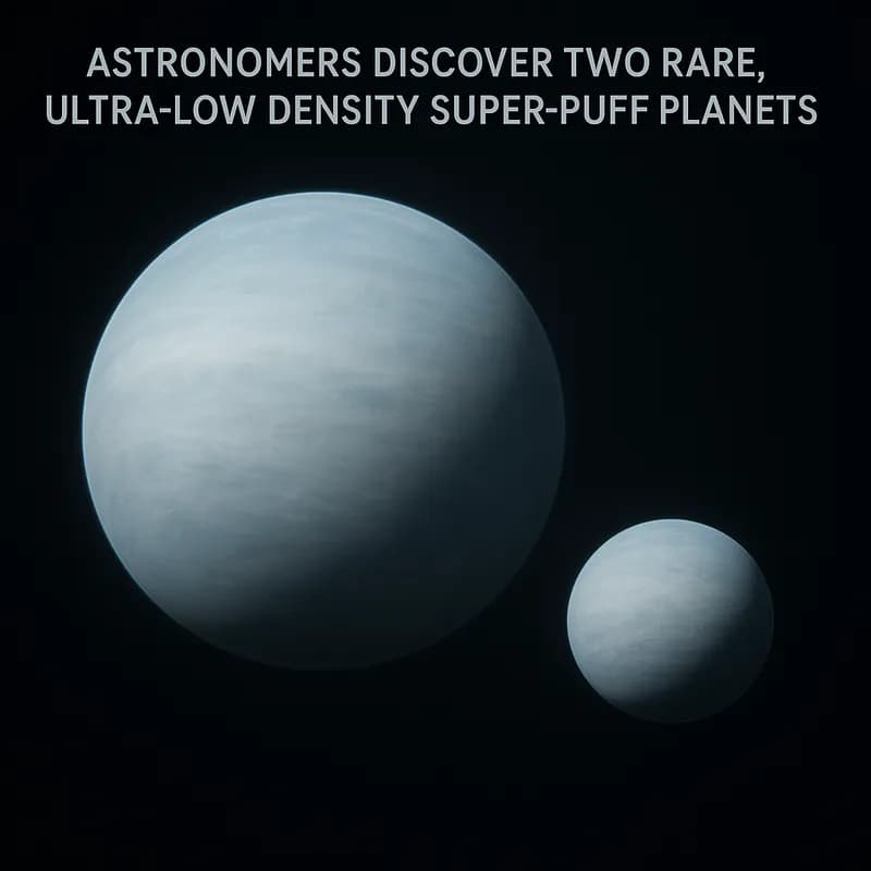 Astronomers Discover Two Rare, Ultra-Low Density Super-Puff Planets