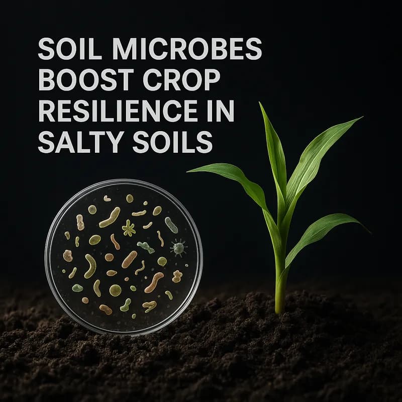 Soil Microbes Boost Crop Resilience in Salty Soils
