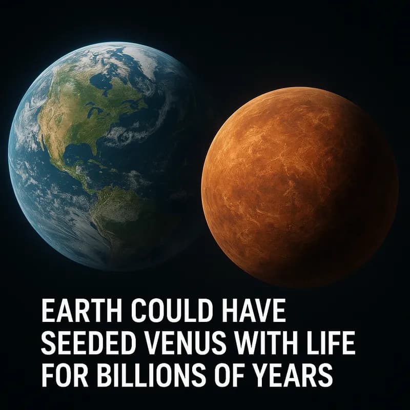 Earth Could Have Seeded Venus with Life for Billions of Years