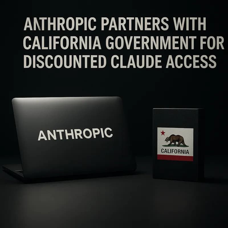 Anthropic colaborează cu guvernul Californiei pentru acces redus la Claude