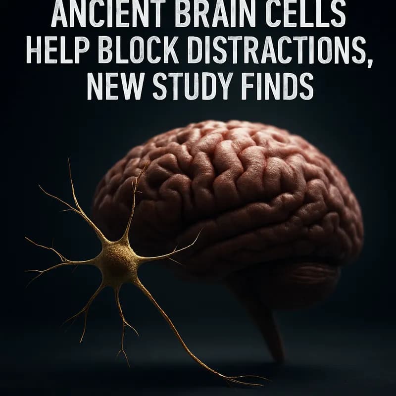 Celule cerebrale străvechi ajută la blocarea distragerilor, arată un studiu nou