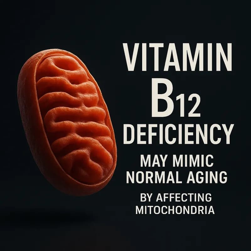 Deficitul de vitamina B12 poate imita îmbătrânirea normală afectând mitocondriile