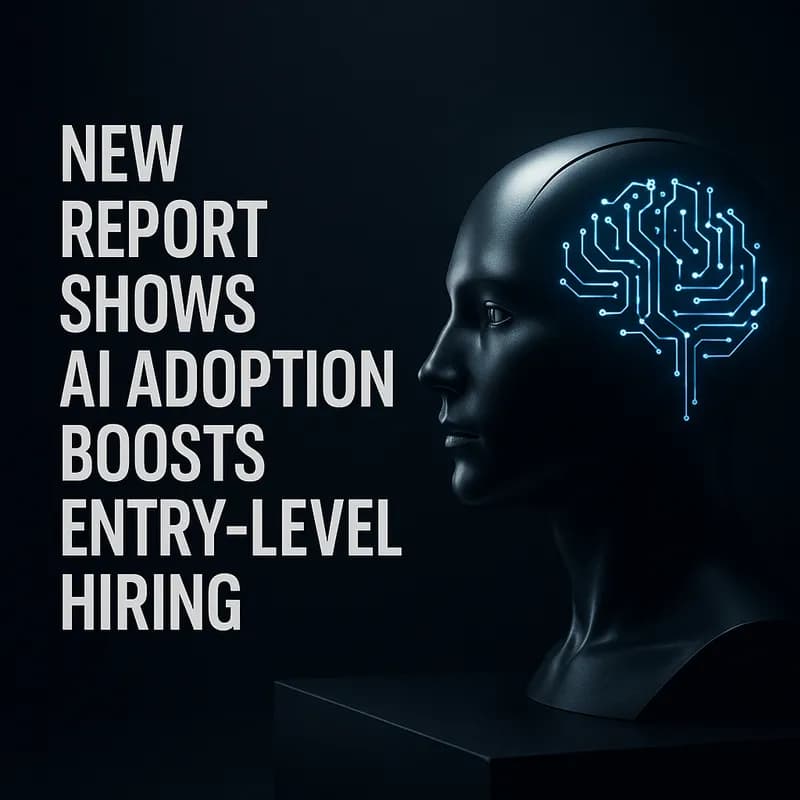 Un nou raport arată că adoptarea AI crește angajările pentru poziții de început