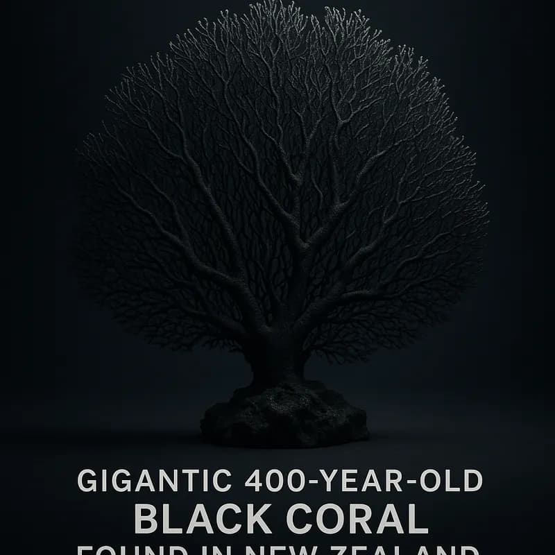 Coral negru gigantic, vechi de 400 de ani, descoperit în Noua Zeelandă