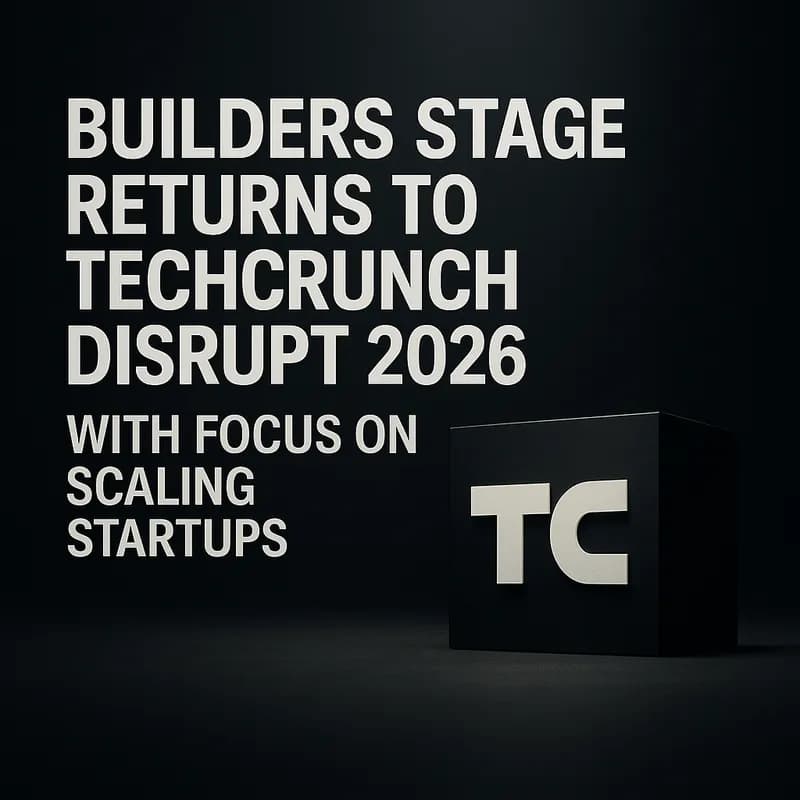 Builders Stage revine la TechCrunch Disrupt 2026 cu focus pe scalarea startup-urilor
