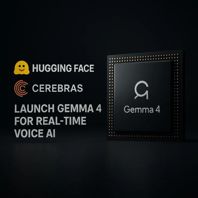 Hugging Face și Cerebras lansează Gemma 4 pentru AI vocal în timp real