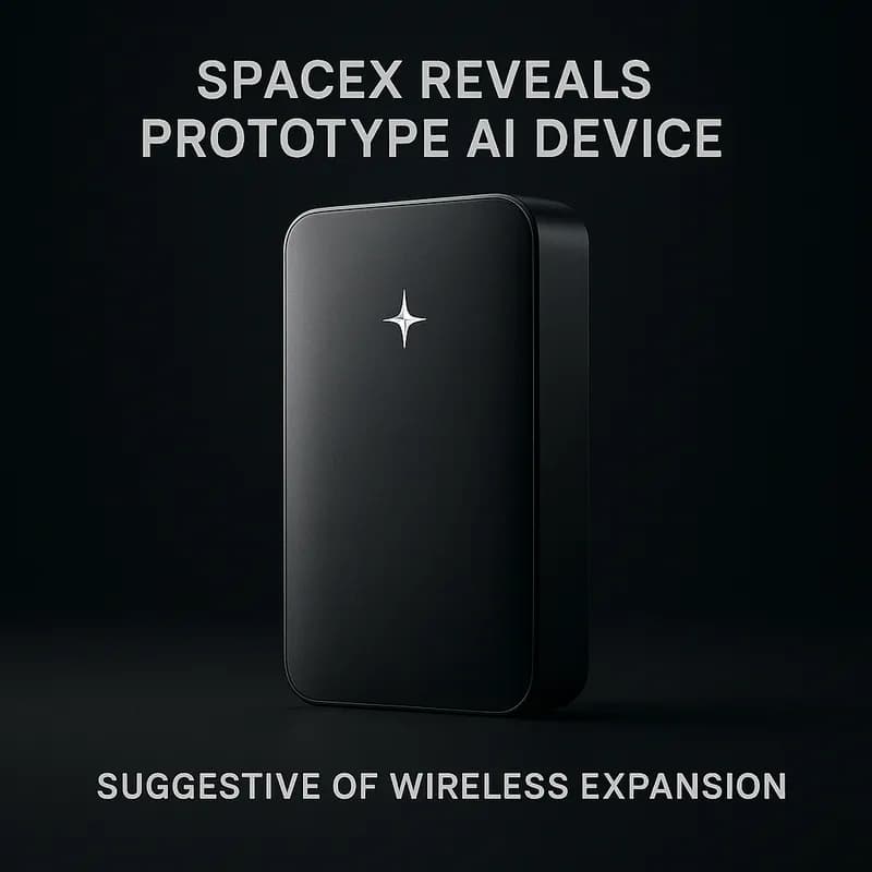 SpaceX prezintă un prototip AI care sugerează extinderea în tehnologia wireless