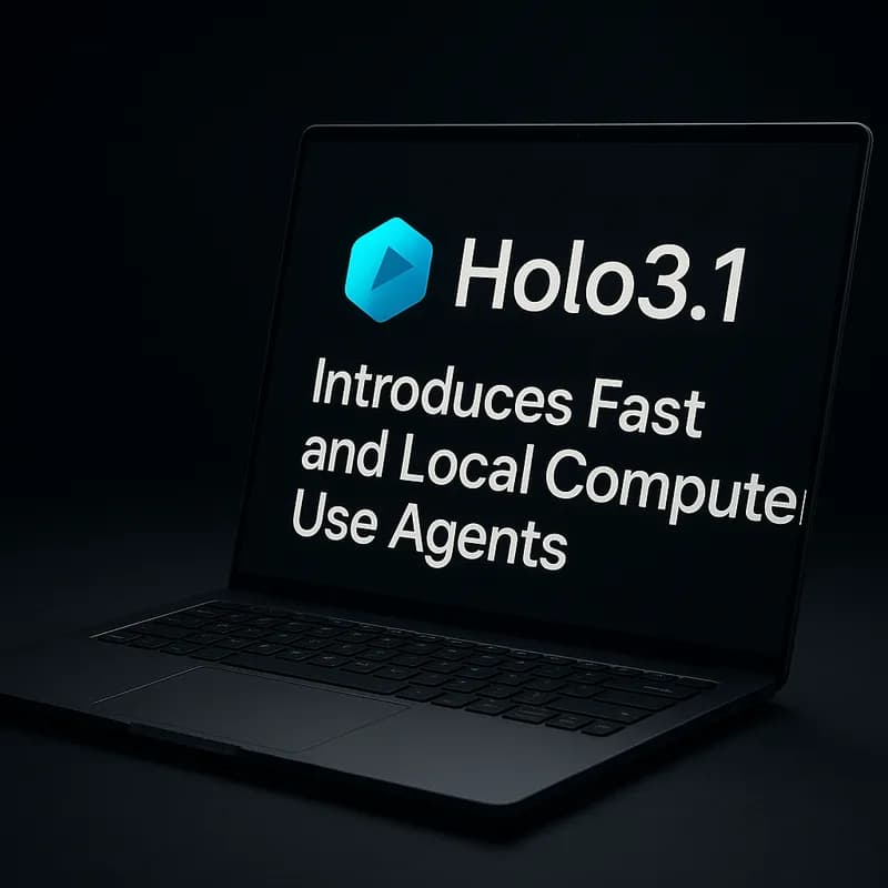 Holo3.1 Lansează Agenți AI Rapizi pentru Utilizare Locală