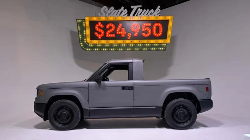 Slate lansează cel mai ieftin pickup electric din America, la 24.950 de dolari