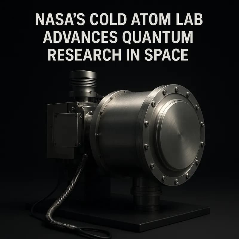 Cold Atom Lab al NASA avansează cercetarea cuantică în spațiu