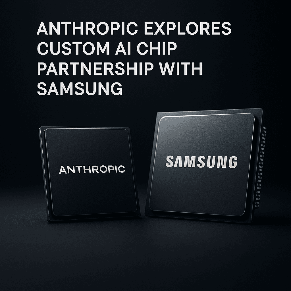 Anthropic Explores Custom AI Chip Partnership with Samsung