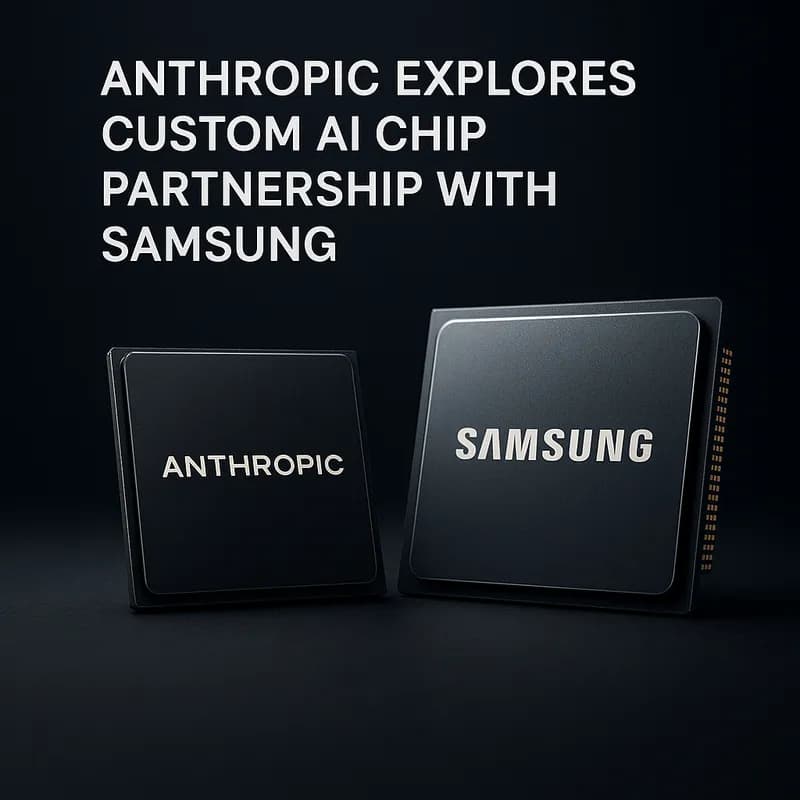 Anthropic Explores Custom AI Chip Partnership with Samsung