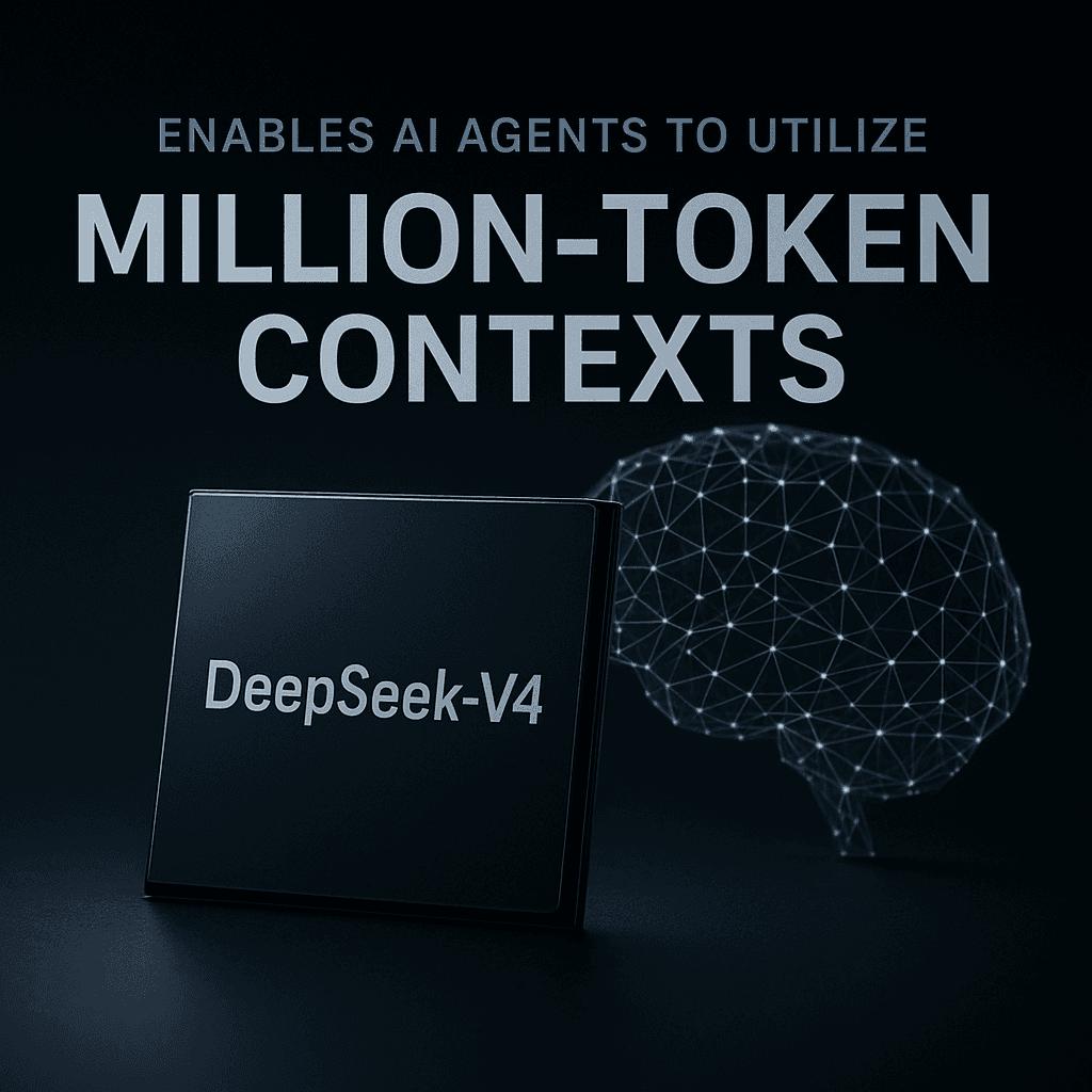 DeepSeek-V4 Enables AI Agents to Utilize Million-Token Contexts
