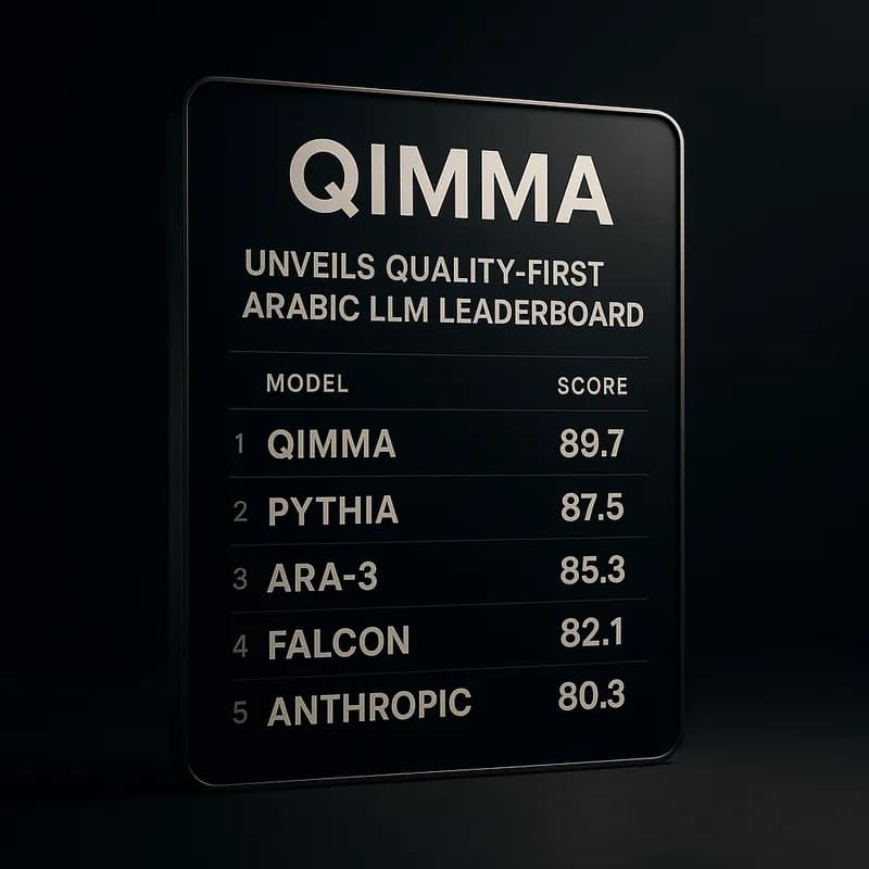 QIMMA lansează un clasament axat pe calitate pentru modelele mari de limbaj arab