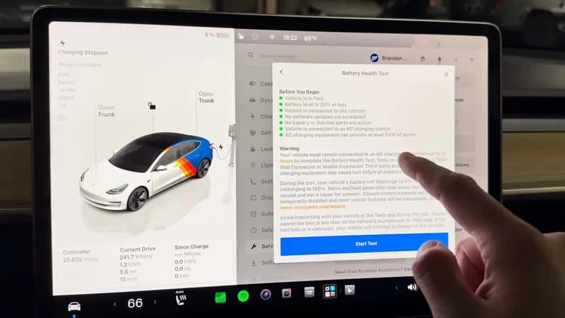 Bateria LFP a unei Tesla Model 3 prezintă o degradare de 10% după 41.800 km