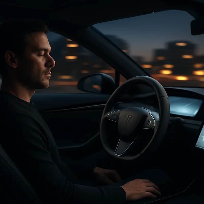 Noi imagini cu o Tesla reaprind dezbaterea privind sistemele de monitorizare a șoferului