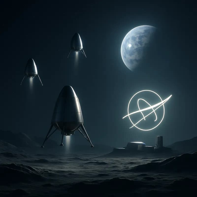 NASA Greenlights Four Commercial Moon Missions to Anchor Future Lunar Base