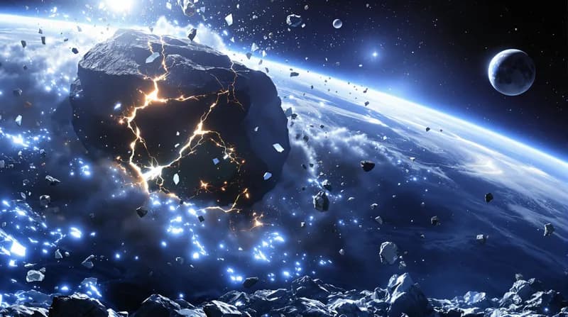 Un asteroid dezintegrat ar fi putut declanșa un bombardament masiv în sistemul solar interior