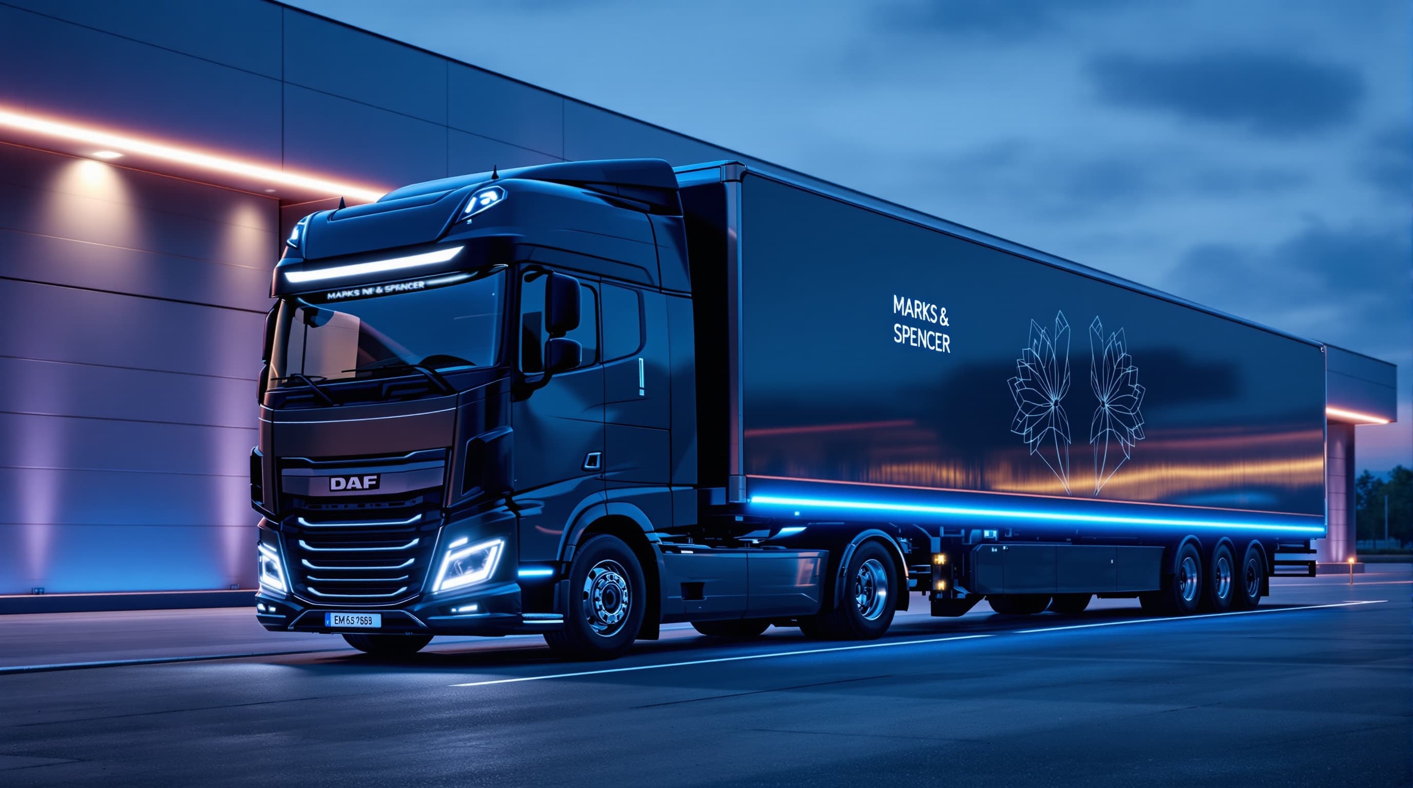 M&S își extinde logistica din Marea Britanie cu noile camioane electrice DAF