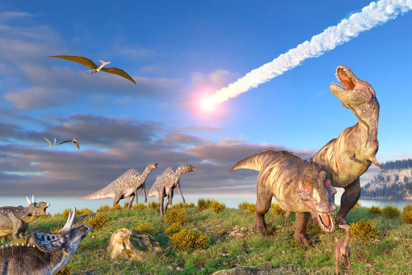 Impactul asteroidului Chicxulub a declanșat o furtună de foc globală care a pus capăt erei dinozaurilor