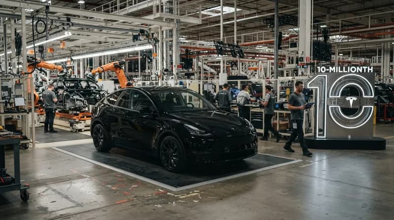 Tesla atinge pragul de 10 milioane de vehicule produse: Un Model Y marchează borna istorică