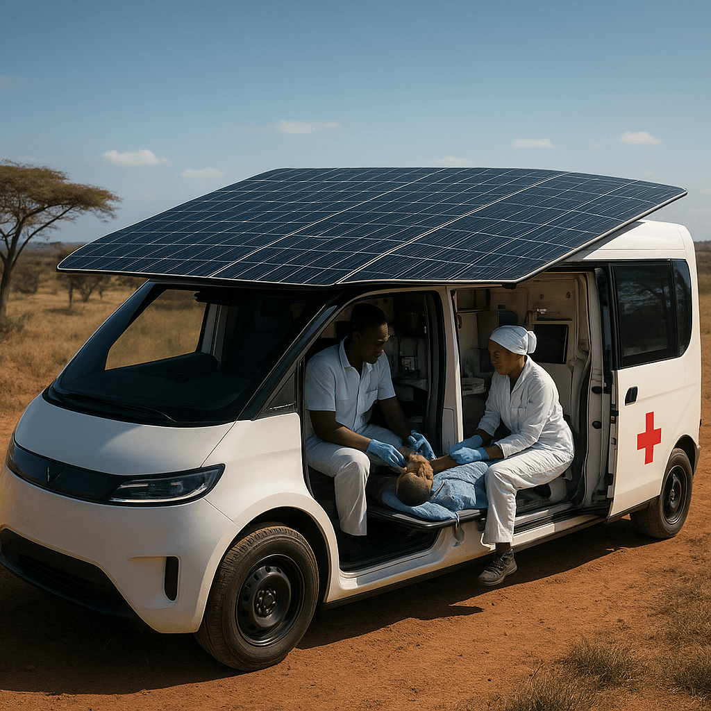 Revolutionary Solar-Powered Ambulance 'Stella Juva' Hits the Road