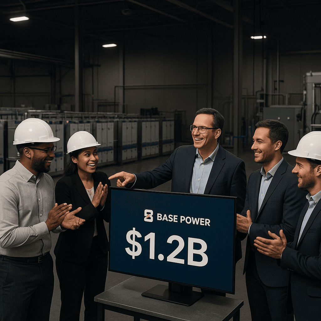 Battery Startup Base Power Raises $1 Billion in Series D Round