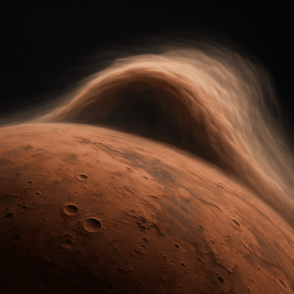 Giant Waves Sweep Mars' Atmosphere into Space