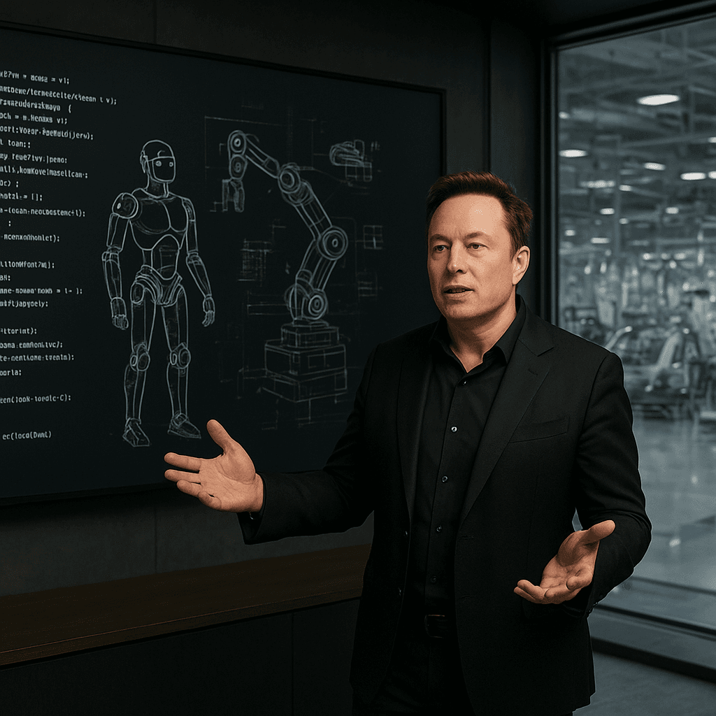 Elon Musk Shifts Focus to Robots and AI in Tesla Earnings Calls