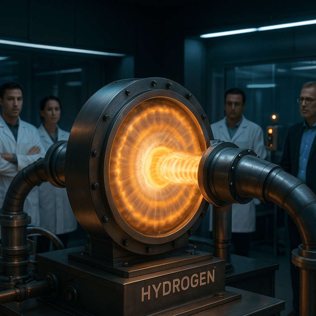 Hydrogen Turbine Generates Electricity Through Controlled Explosions
