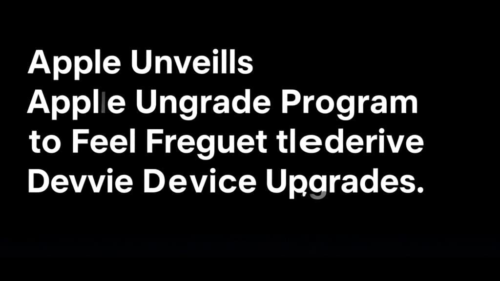 Apple Unveils Upgrade Program to Fuel Frequent Device Upgrades