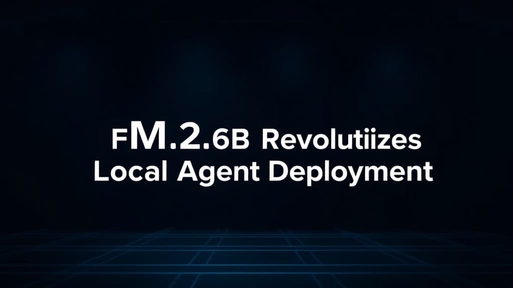 LFM2.5-2.6B Revolutionizes Local Agent Deployment