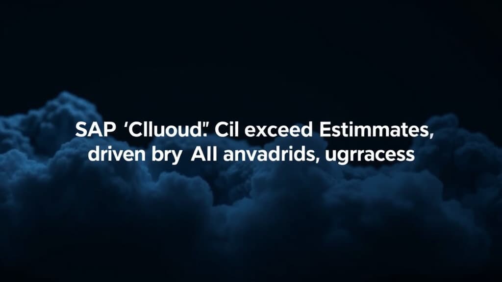 SAP Cloud Growth Exceeds Estimates Driven by AI and System Upgrades