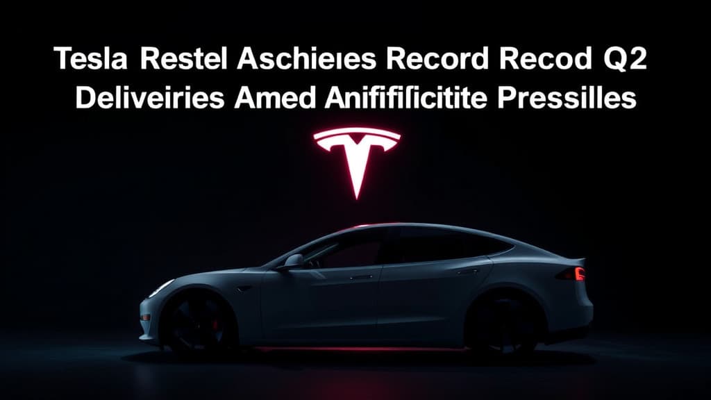 Tesla Achieves Record Q2 Deliveries Amid Profitability Pressures