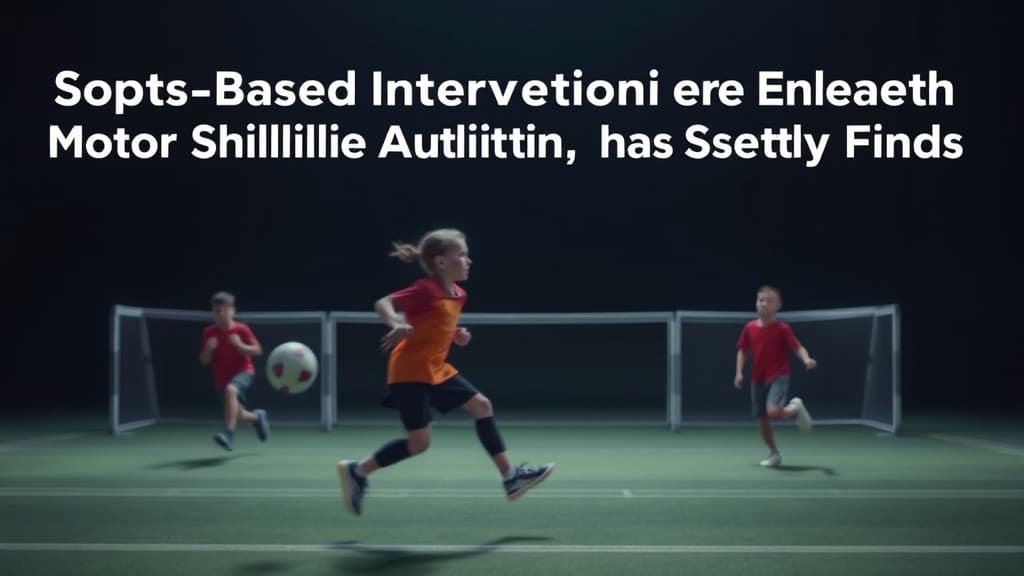 Intervențiile bazate pe sport îmbunătățesc abilitățile motorii la copiii cu autism, arată un nou studiu