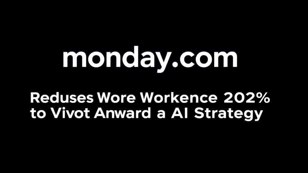 Monday.com Reduces Workforce by 20% to Pivot Toward AI Strategy