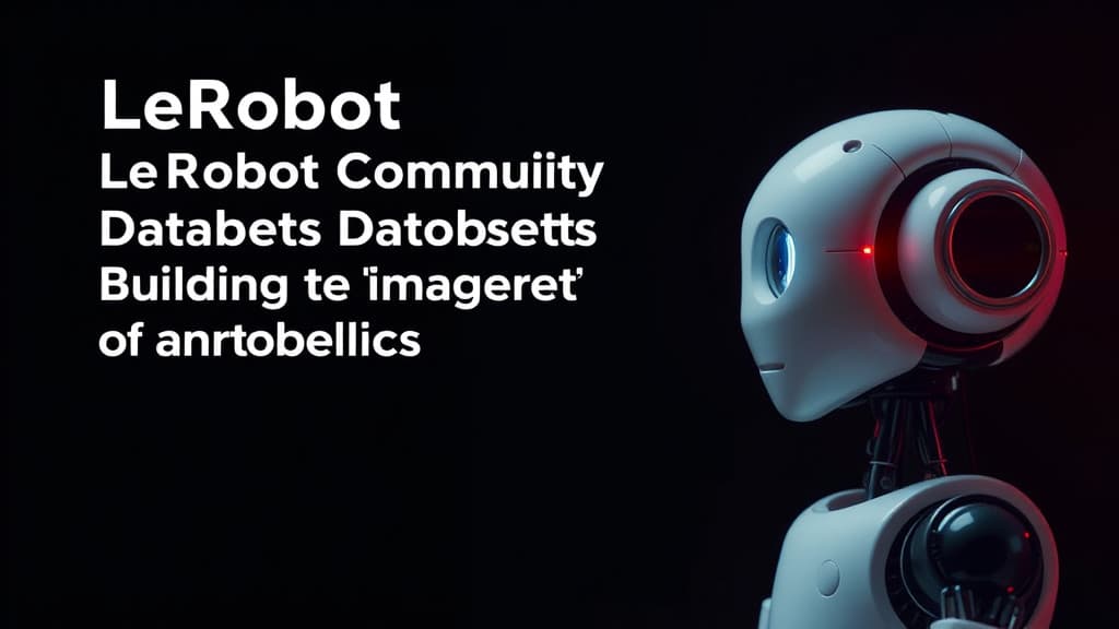 LeRobot Community Datasets: Building the 'ImageNet' of Robotics