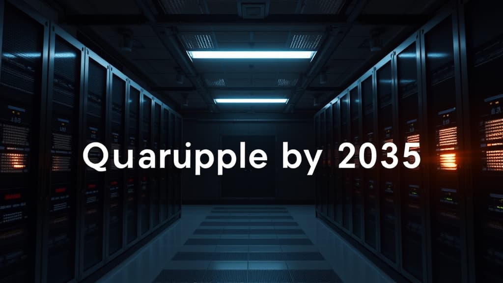 Data Center Power Consumption Projected to Quadruple by 2035