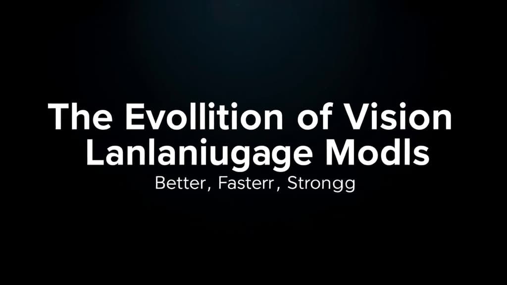 The Evolution of Vision Language Models: Better, Faster, Stronger