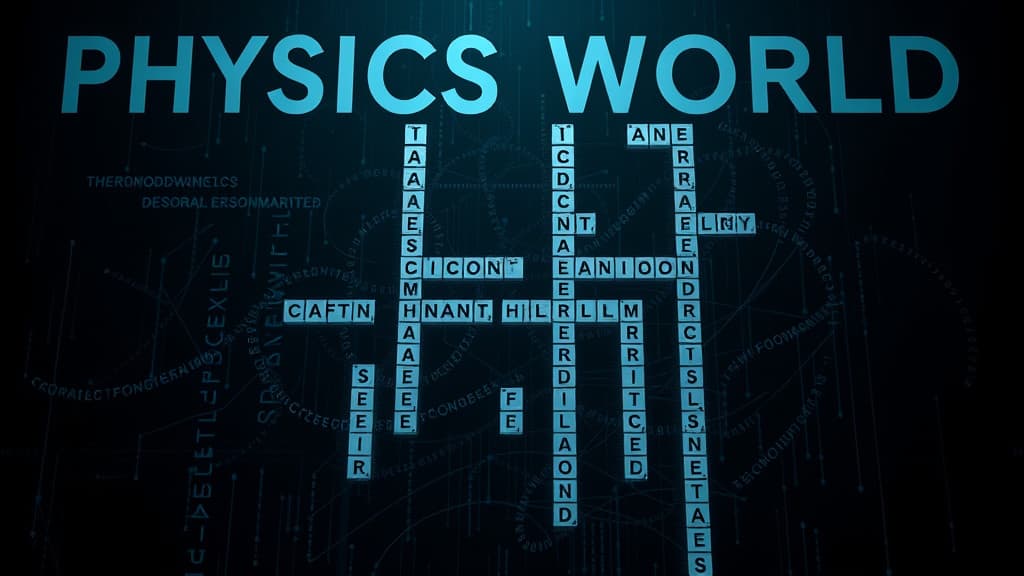 Physics World Releases Interactive Thermodynamics-Themed Cryptic Crossword