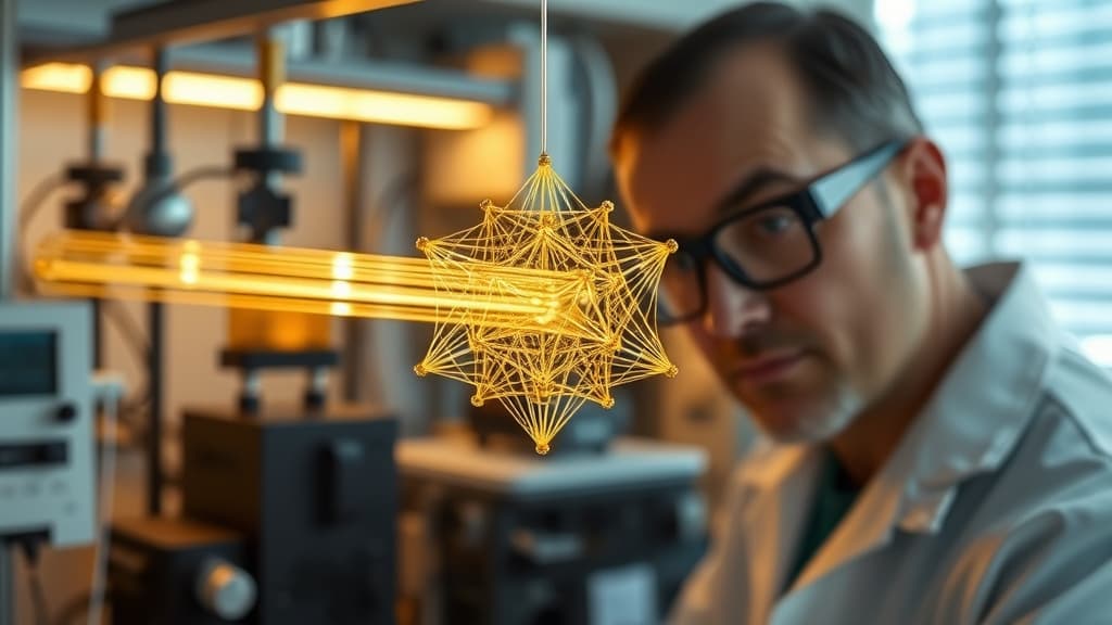 Cristal de aur microscopic avansează tehnologia cuantică