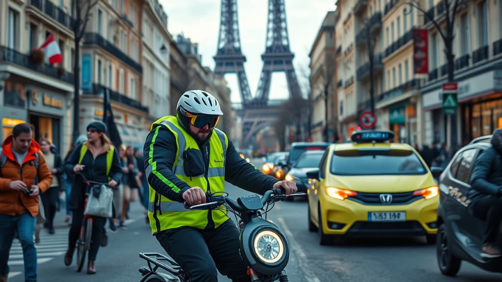 Paris Introducează Căști și Îmbrăcăminte cu Vizibilitate Înaltă Obligatorii pentru Utilizatorii de Trotinete Electrice