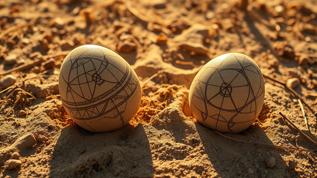 Ancient Ostrich Eggshell Engravings Unveil Sophisticated Human Mind